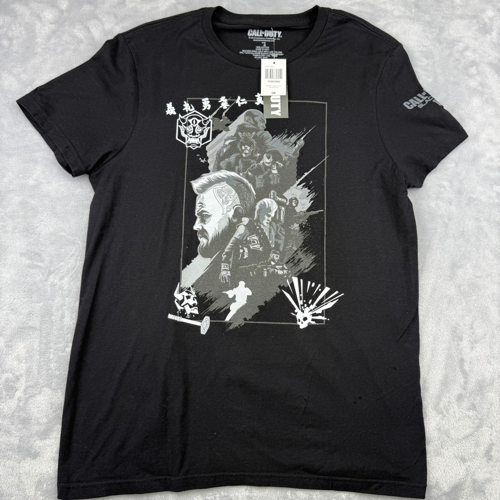 Call of Duty Black Ops 4 Art Collage Tee Graphic‎ Print Gaming T-Shirt S